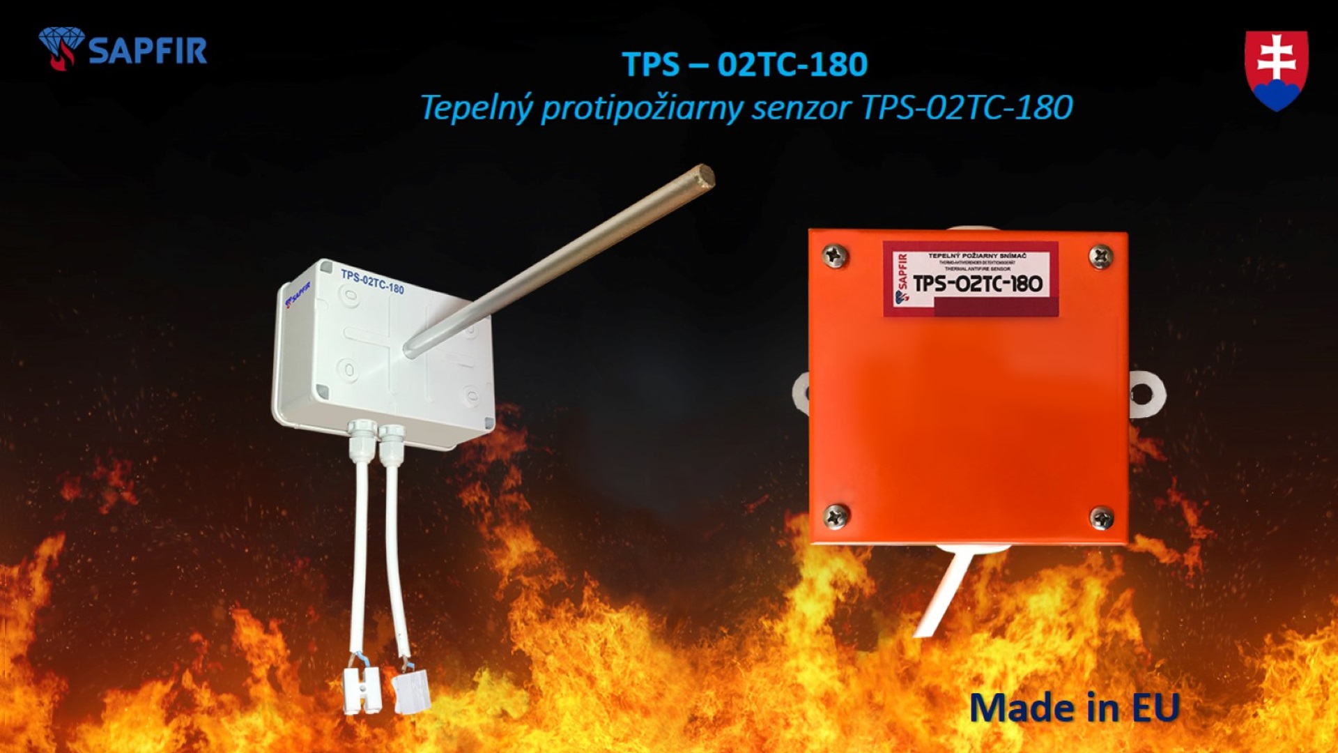 Senzory TPS-02 a TPS-03 — 120 až 220 °C